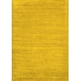 thumbnail image 1 of Ahgly Company Indoor Rectangle Solid Yellow Modern Area Rugs, 6' x 9', 1 of 4