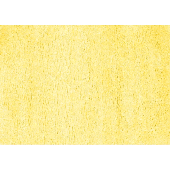 Ahgly Company Indoor Rectangle Solid Yellow Modern Area Rugs, 8' x 12'