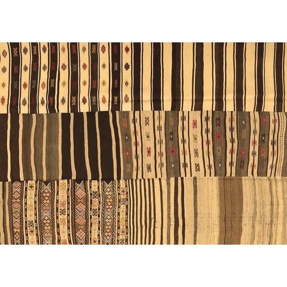 Ahgly Company Indoor Rectangle Southwestern Brown Country Area Rugs, 5' x 8'