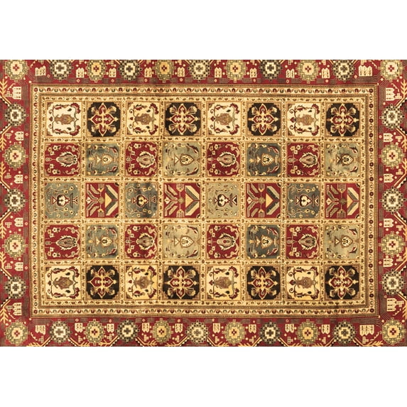 Ahgly Company Indoor Rectangle Southwestern Brown Country Area Rugs, 8' x 10'