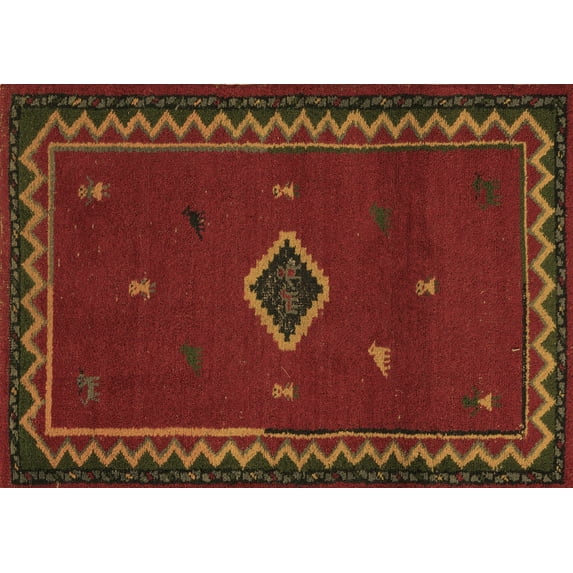 Ahgly Company Indoor Rectangle Southwestern Brown Country Area Rugs, 8' x 10'