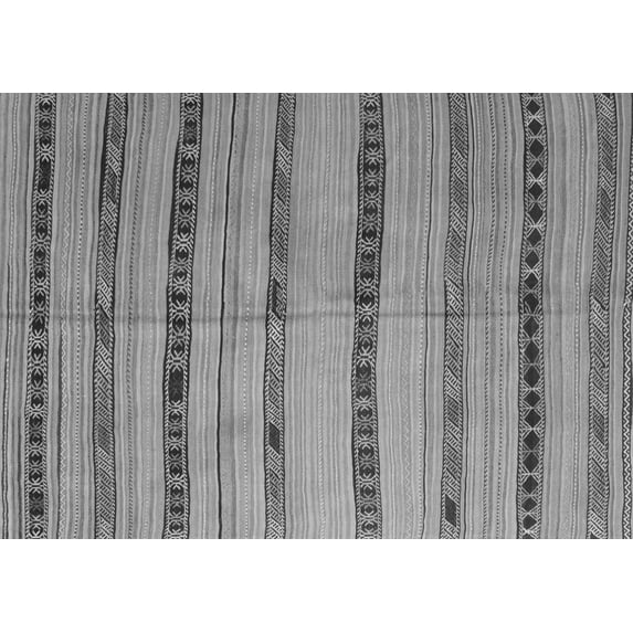 Ahgly Company Indoor Rectangle Southwestern Gray Country Area Rugs, 2' x 3'