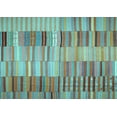 thumbnail image 1 of Ahgly Company Indoor Rectangle Southwestern Light Blue Country Area Rugs, 5' x 7', 1 of 4