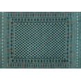 thumbnail image 1 of Ahgly Company Indoor Rectangle Southwestern Light Blue Country Area Rugs, 8' x 12', 1 of 4