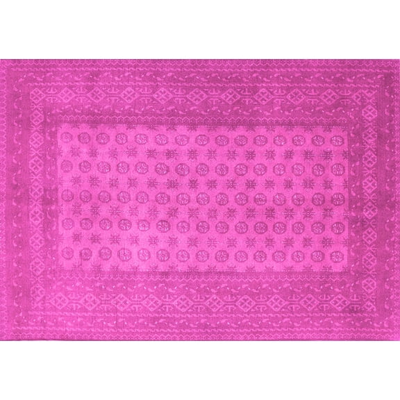 Ahgly Company Indoor Rectangle Southwestern Pink Country Area Rugs, 3' x 5'