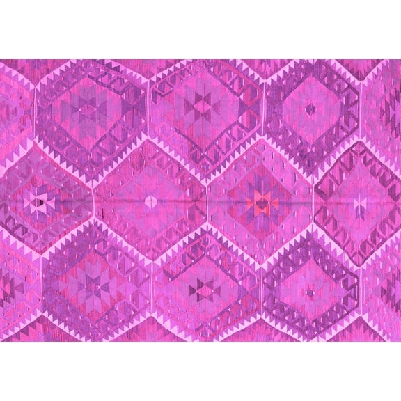 Ahgly Company Indoor Rectangle Southwestern Pink Country Area Rugs, 5' x 7'