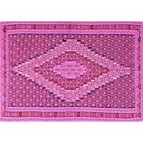 Ahgly Company Indoor Rectangle Southwestern Pink Country Area Rugs, 5' x 7'