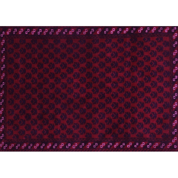 Ahgly Company Indoor Rectangle Southwestern Pink Country Area Rugs, 8' x 12'