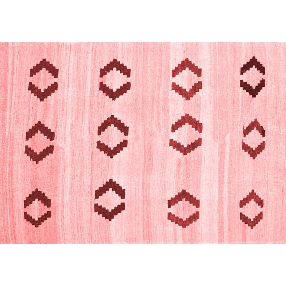 Ahgly Company Indoor Rectangle Southwestern Red Country Area Rugs, 2' x 3'