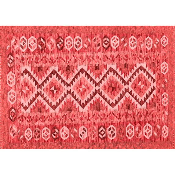 Ahgly Company Indoor Rectangle Southwestern Red Country Area Rugs, 8' x 10'