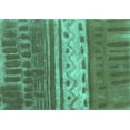 thumbnail image 1 of Ahgly Company Indoor Rectangle Southwestern Turquoise Blue Country Area Rugs, 7' x 9', 1 of 4