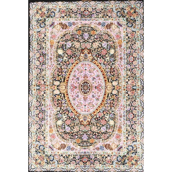 Ahgly Company Indoor Rectangle Traditional Bear Brown Area Rugs, 6' x 9'