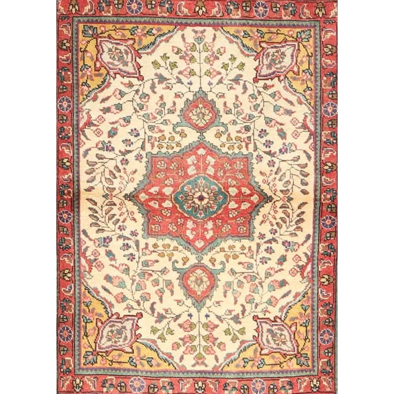 Ahgly Company Indoor Rectangle Traditional Cardboard Brown Gold Area Rugs, 8' x 12'