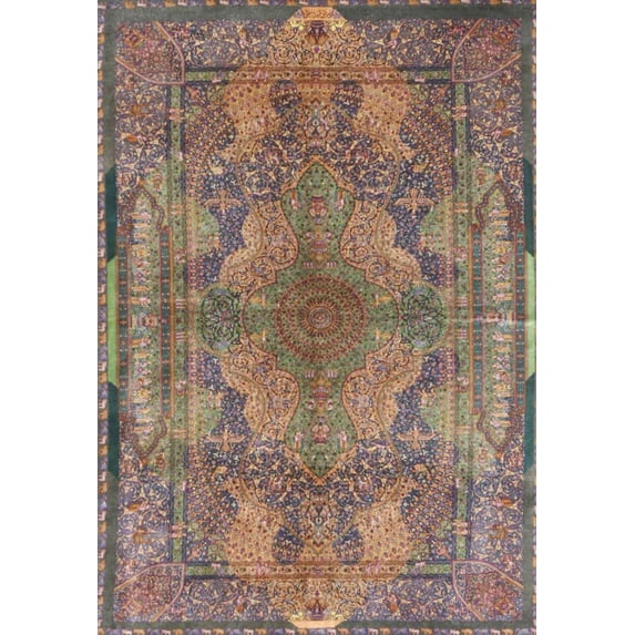 Ahgly Company Indoor Rectangle Traditional Chestnut Brown Area Rugs, 5' x 7'