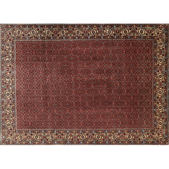 Ahgly Company Indoor Rectangle Traditional Dark Gold Brown Persian Area Rugs, 2' x 3'