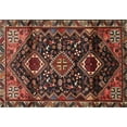 thumbnail image 1 of Ahgly Company Indoor Rectangle Traditional Dark Gold Brown Persian Area Rugs, 6' x 9', 1 of 6