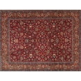 thumbnail image 1 of Ahgly Company Indoor Rectangle Traditional Dark Gold Brown Persian Area Rugs, 8' x 12', 1 of 6