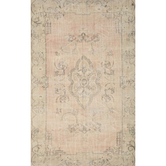 Ahgly Company Indoor Rectangle Traditional Deer Brown Area Rugs, 5' x 7'