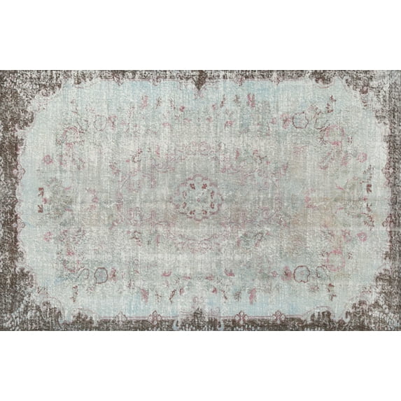 Ahgly Company Indoor Rectangle Traditional Gray Persian Area Rugs, 10' x 13'