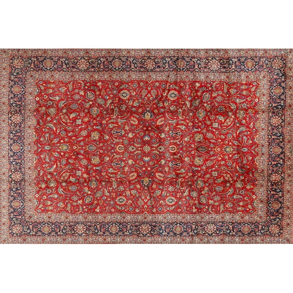Ahgly Company Indoor Rectangle Traditional Light Copper Gold Persian Area Rugs, 6' x 9'