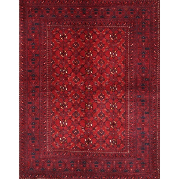 Ahgly Company Indoor Rectangle Traditional Love Red Area Rugs, 5' x 7'