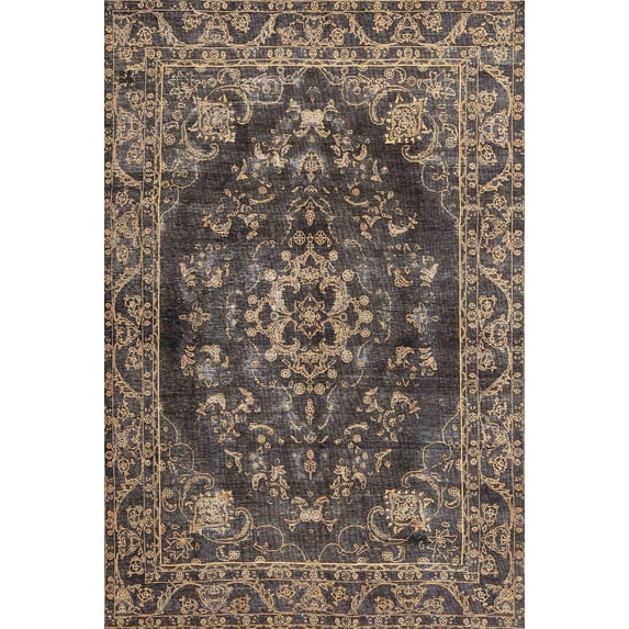 Ahgly Company Indoor Rectangle Traditional Mocha Brown Area Rugs, 4' x 6'