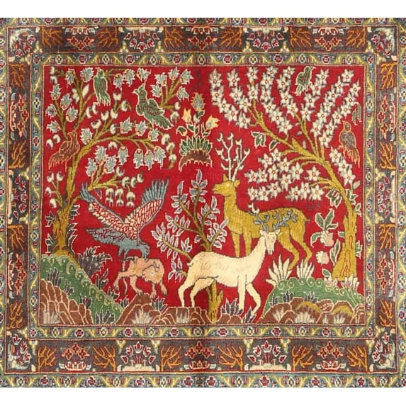 Ahgly Company Indoor Rectangle Traditional Peru Brown Area Rugs, 6' x 9'