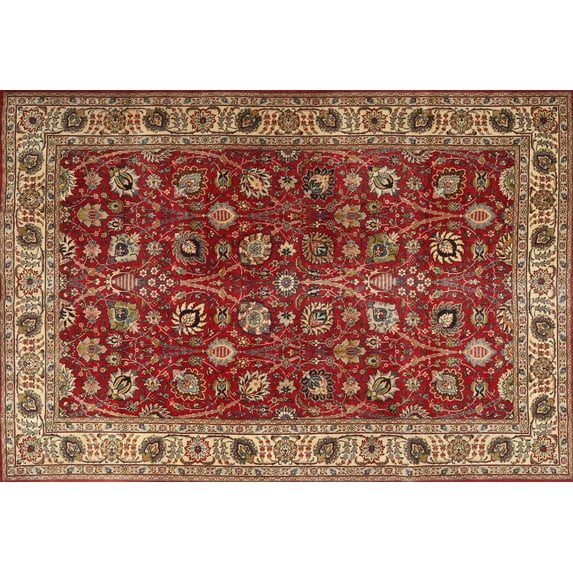 Ahgly Company Indoor Rectangle Traditional Red Persian Area Rugs, 4' x 6'