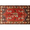 thumbnail image 1 of Ahgly Company Indoor Rectangle Traditional Red Persian Area Rugs, 6' x 9', 1 of 6