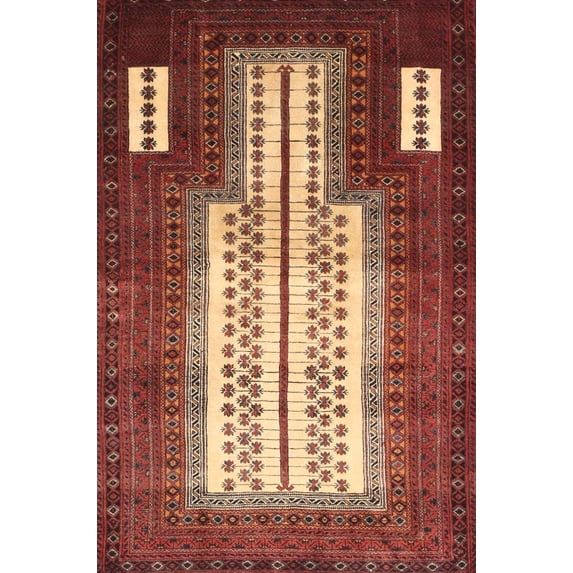 Ahgly Company Indoor Rectangle Traditional Red Persian Area Rugs, 8' x 12'