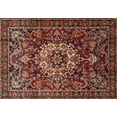 thumbnail image 1 of Ahgly Company Indoor Rectangle Traditional Saffron Red Persian Area Rugs, 2' x 4', 1 of 6