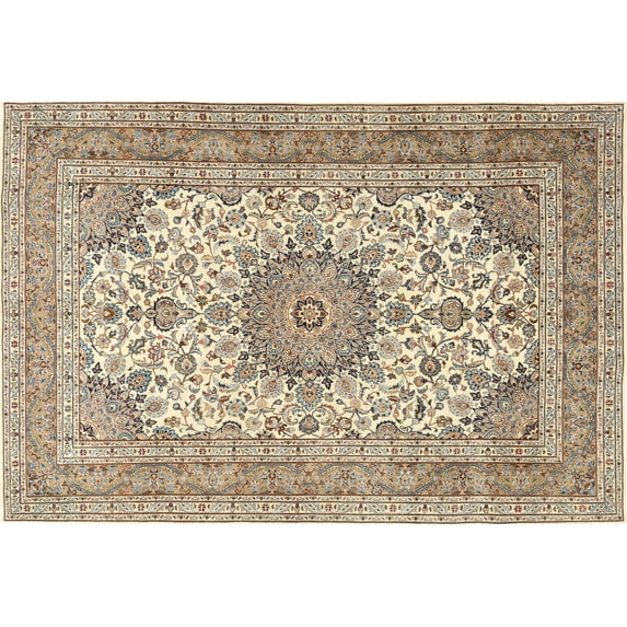 Ahgly Company Indoor Rectangle Traditional Wood Brown Area Rugs, 6' x 9'