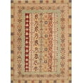 thumbnail image 1 of Ahgly Company Indoor Rectangle Traditional Yellow Orange Persian Area Rugs, 4' x 6', 1 of 6