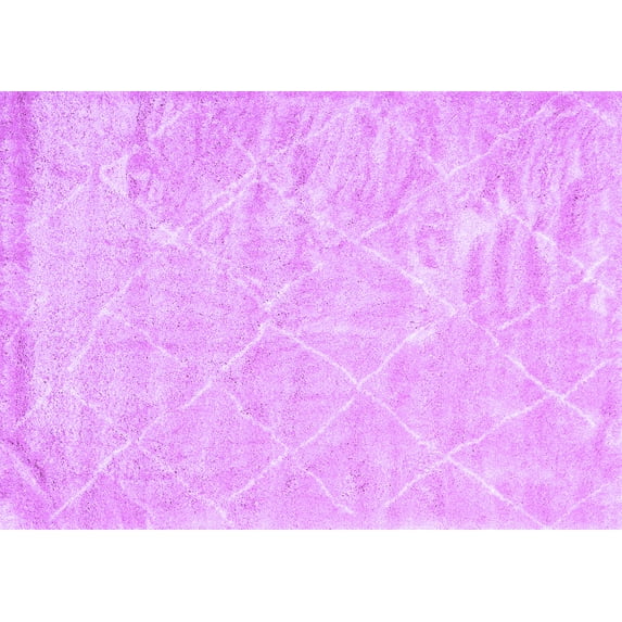 Ahgly Company Indoor Rectangle Trellis Purple Modern Area Rugs, 8' x 10'