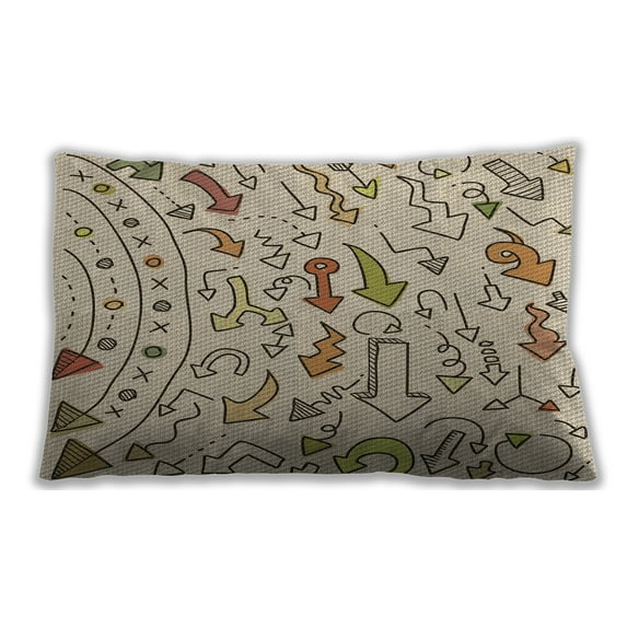 Ahgly Company Indoor Rectangular Contemporary Lumbar Throw Pillow, 13 inch by 19 inch
