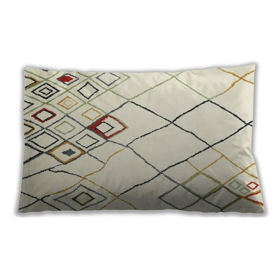 Ahgly Company Indoor Rectangular Contemporary Lumbar Throw Pillow, 13 inch by 19 inch