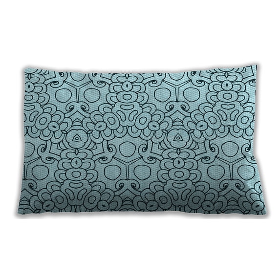 Ahgly Company Indoor Rectangular Contemporary Lumbar Throw Pillow, 13 inch by 19 inch