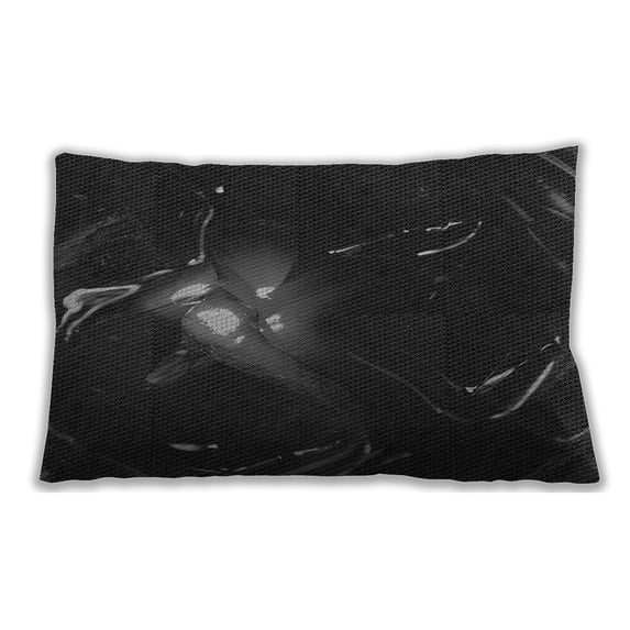 Ahgly Company Indoor Rectangular Contemporary Lumbar Throw Pillow, 13 inch by 19 inch