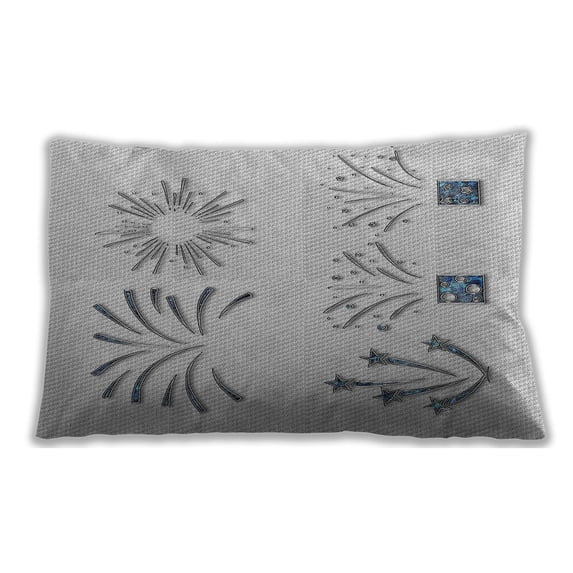 Ahgly Company Indoor Rectangular Patterned Lumbar Throw Pillow, 13 inch by 19 inch