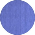 thumbnail image 1 of Ahgly Company Indoor Round Abstract Blue Contemporary Area Rugs, 7' Round, 1 of 4