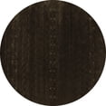 thumbnail image 1 of Ahgly Company Indoor Round Abstract Brown Contemporary Area Rugs, 4' Round, 1 of 4