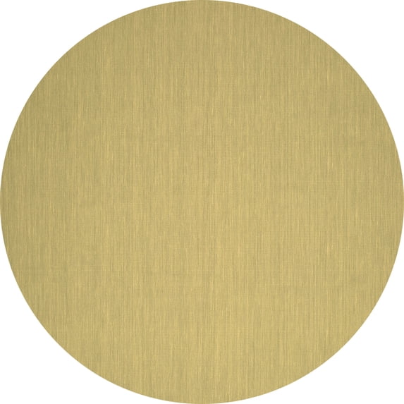 Ahgly Company Indoor Round Abstract Brown Contemporary Area Rugs, 4' Round
