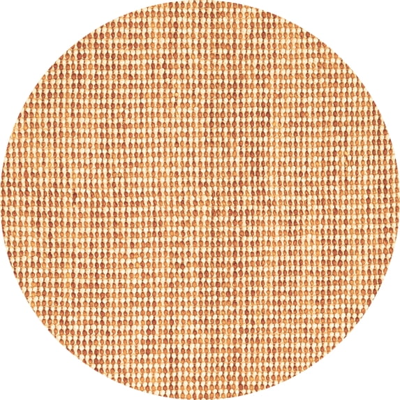 Ahgly Company Indoor Round Abstract Brown Contemporary Area Rugs, 5' Round