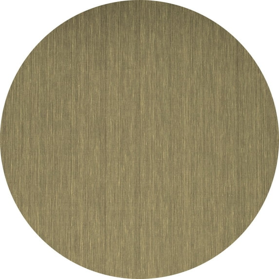 Ahgly Company Indoor Round Abstract Brown Contemporary Area Rugs, 5' Round