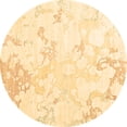 thumbnail image 1 of Ahgly Company Indoor Round Abstract Brown Contemporary Area Rugs, 6' Round, 1 of 4
