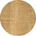 thumbnail image 1 of Ahgly Company Indoor Round Abstract Brown Contemporary Area Rugs, 6' Round, 1 of 4