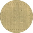 thumbnail image 1 of Ahgly Company Indoor Round Abstract Brown Contemporary Area Rugs, 7' Round, 1 of 4