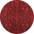 thumbnail image 1 of Ahgly Company Indoor Round Abstract Brown Modern Area Rugs, 3' Round, 1 of 4