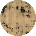 thumbnail image 1 of Ahgly Company Indoor Round Abstract Brown Modern Area Rugs, 8' Round, 1 of 4