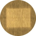 thumbnail image 1 of Ahgly Company Indoor Round Abstract Brown Modern Area Rugs, 8' Round, 1 of 4